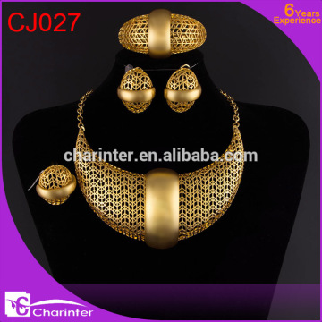 free shipping big fashion jewelry set/dubai gold jewelry set / rani haar jewelry set CJ027