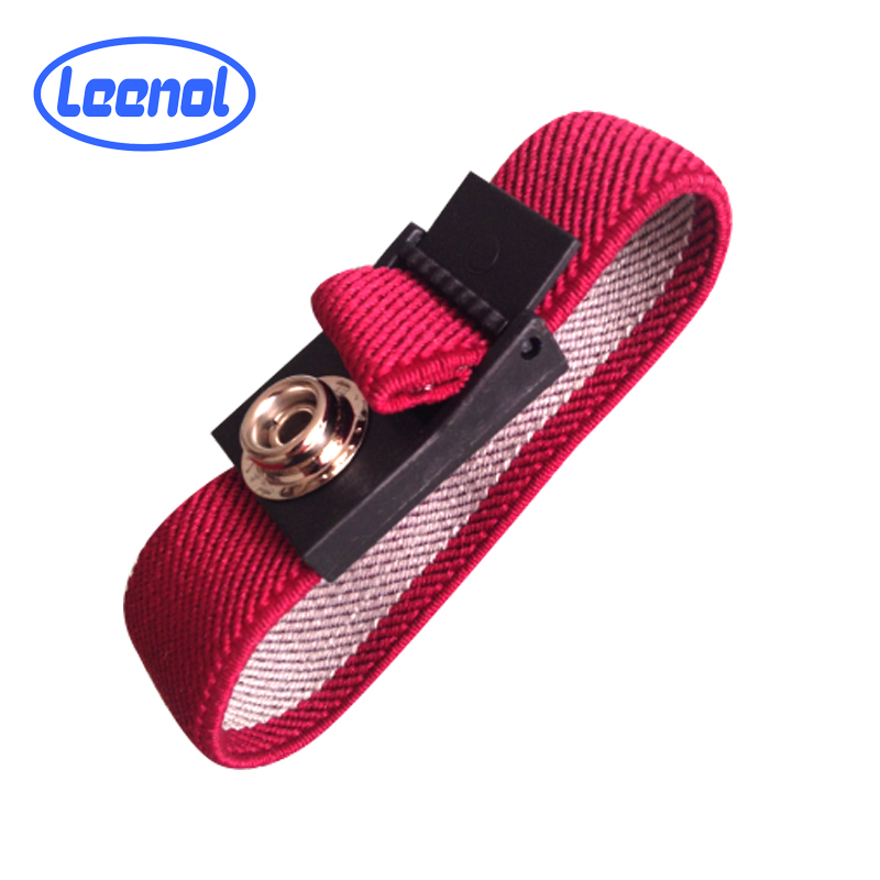 LN-1106 Red Antistatic Crocs Thin Band ESD Wrist Straps Bracelet