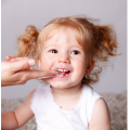 Brosse à dents de doigt de bébé de qualité alimentaire super douce