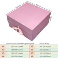 パッキングのためのカスタムロゴ大きなピンクの磁気折りたたみ包装ギフトボックス
