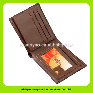 Long Style Men Leather Checkbook Wallets 16937