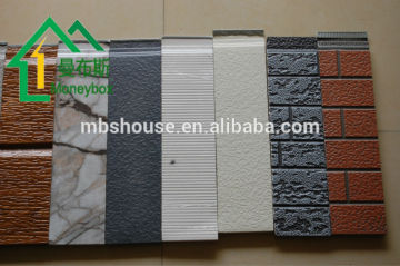 Popular modern metal decorative sandwich panel,PU sandwich decorative wall panel siding