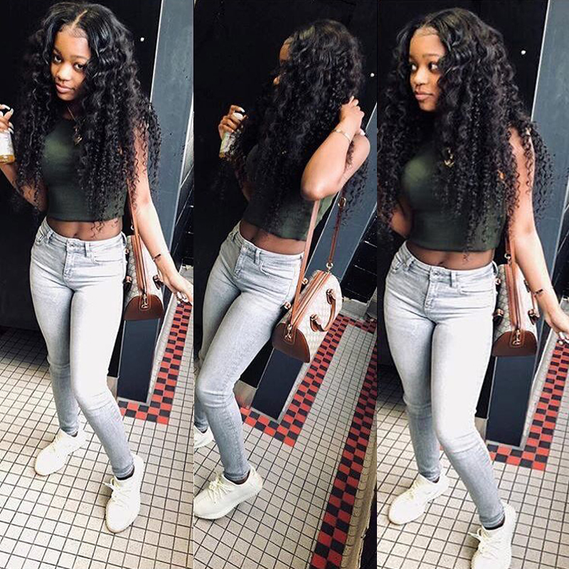 wholesale 10a loose deep wave peruvian bundles with 13*4 Frontal 100% brazilian human hair dropshipping