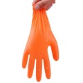 Vânzare la cald, Nitril albastru Glove de unică folosință portocaliu
