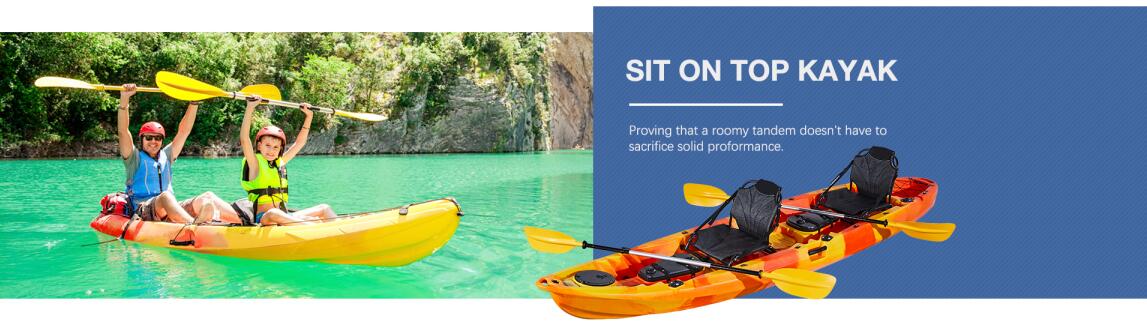 Wholesale Factory Price 2+1 seat fishing kayak/canoe/boat