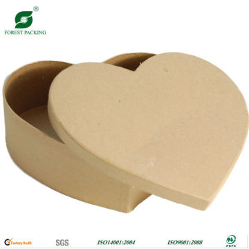 HEART SHAPE PAPER MACHE CRAFT BOX GIFT BOX