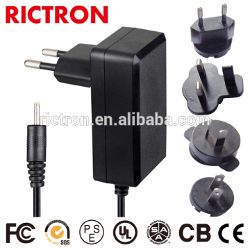 12V 1A Switching Power Adapter with US EU AU UK plug