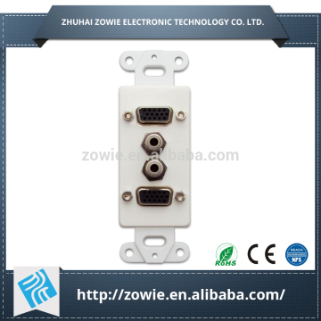VGA audio USB wall outlet