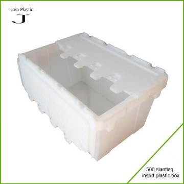 Nesting plastic lockable storage boxes