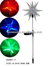 Artistic colour changing plastic led solar garden light