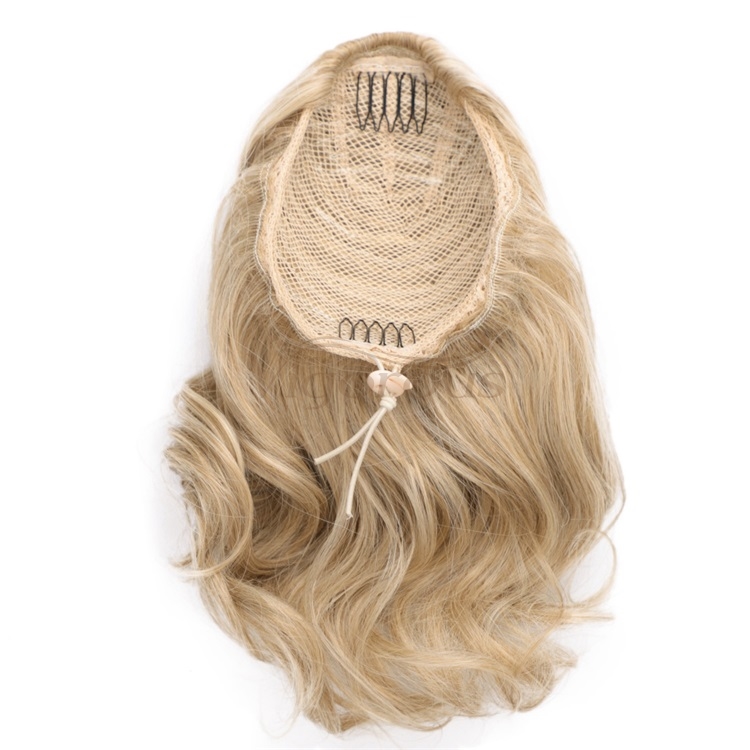 Vigorous Synthetic Body Wave Drawstring Ponytail Hair Extension Hight Puff Hair Bun Chignon Hair Piece