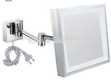 wall mount style square make up mirror AC 120V