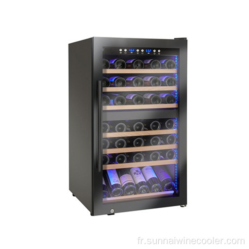 66 bouteilles Fridge de vin en acier en acier inoxydable