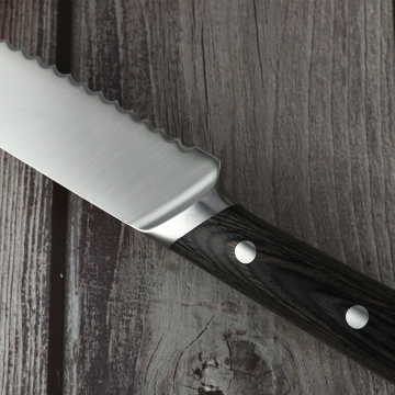 Cuchillo de pan de acero inoxidable de 8 &#39;&#39;