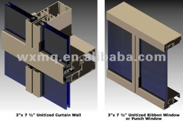 Aluminum Unitized Curtain Wall