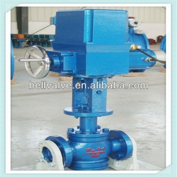 Electric motor flow proportional actuator control valve