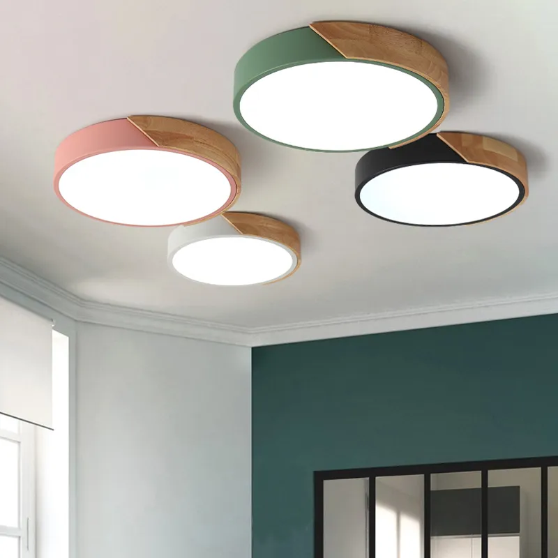 Modern Nordic Minimalist Round LED Ceiling Lamp for Home
