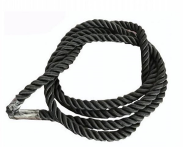 white Twisted rayon Rope with Plastic Barbs