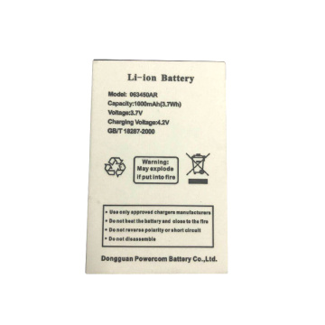 603450 3.7V 1000mAh 3.7Wh Batterie Li-ion pour téléphone