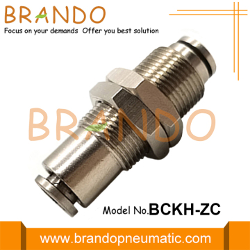 Union Bulkhead Push On Pneumatic Hose Fitting