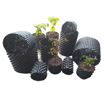 White Base Root Control Container for Planting Trees and Strawberries - Air Root Pruning Pots (1, 2, 3, 5, 10, 15 Gallons)