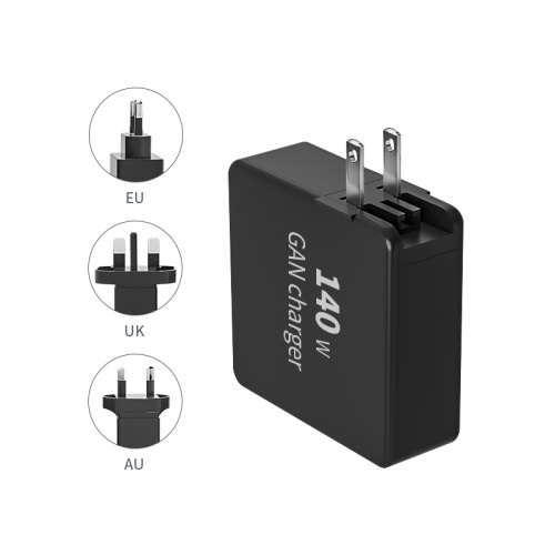 데스크탑 140W LED 화면이있는 GAN PD 충전기