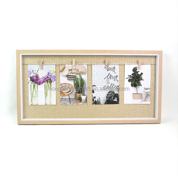 Wood Collage Photo Frames: Enhancing Home Décor with Clip-on Frames