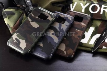 Hard pc case For samsung galaxy s6 edge Army Camouflage back cover PC case