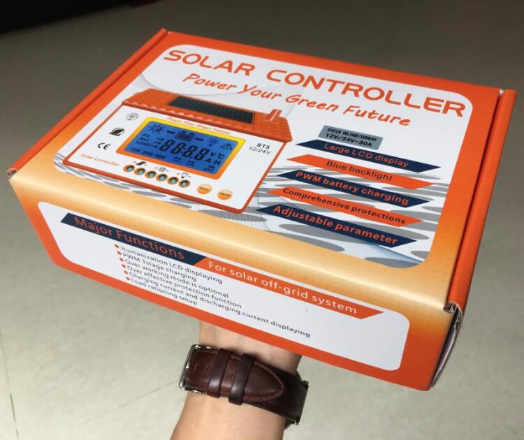 PWM controller motor dc 12v use waterproof 50A 12/24V automatic switch solar controller mppt solar charge controller