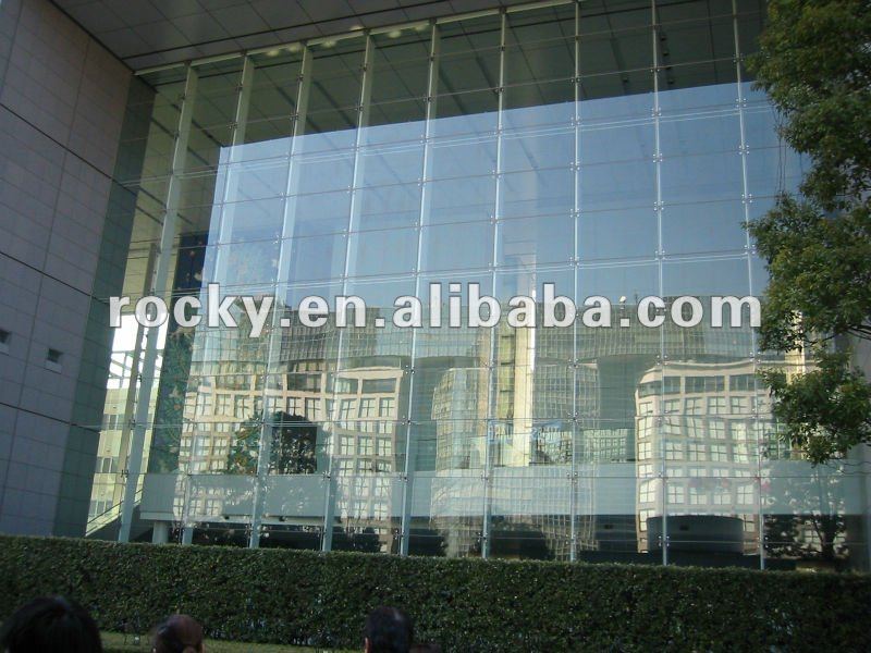 ice pattern ultra clear U channel glass for curtain wall partition decoration