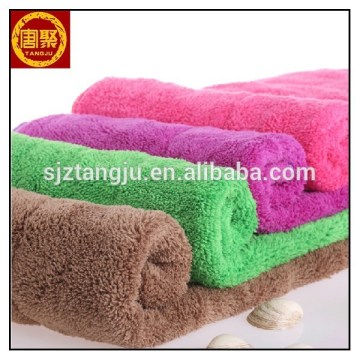 multi colors coral fleece micro fibre rags cleaning cloths