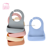Feeding Silicone Bibs Easily Wiped Non-toxic BPA Free