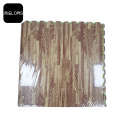 Busa EVA interlocking Kebugaran Polos 60cm Kayu-butir Puzzle