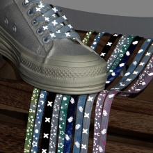 Olian High Quality Custom 8mm Polyester Printed Shoelaces