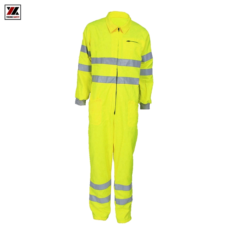 Wholesale EN20471 High Visibility Coverall With Reflective Tape