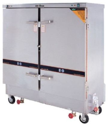Electric rice steaming cart commercial food cart rice steamer