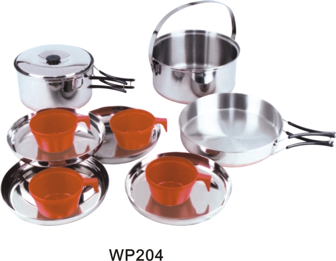 portable camping cooking set