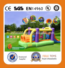 Mini!2014 Hot selling colorful inflatable interactive/inflatable bouncer combo/inflatable slide combo