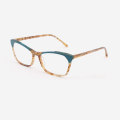 Super thin Cat eye Acetate Female Optical Frames