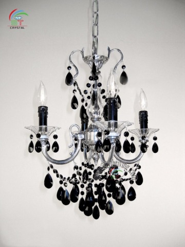 silver color black crystal imitation chandelier