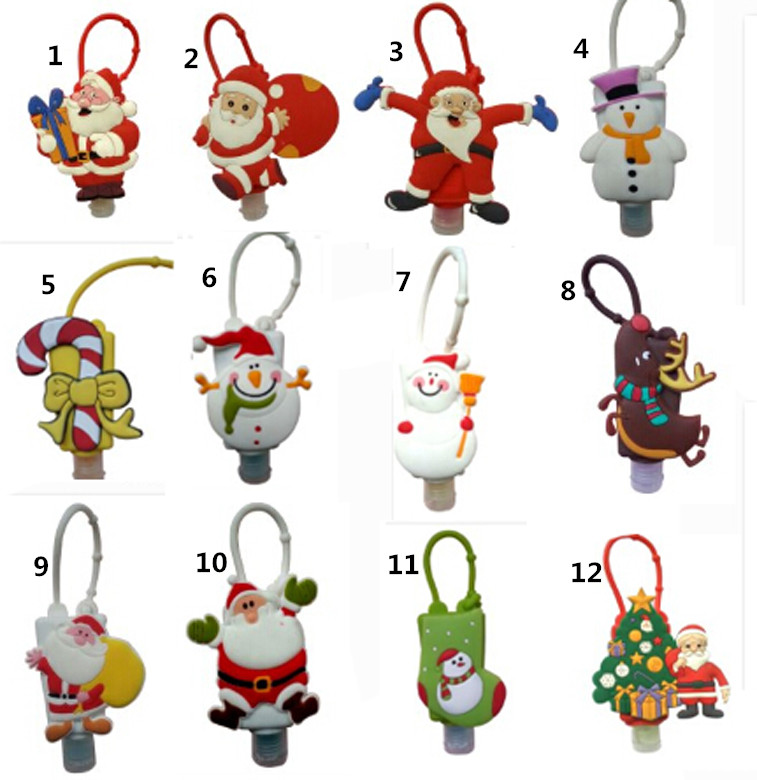 Christmas Design Hand Sanitizer Silicone Holder