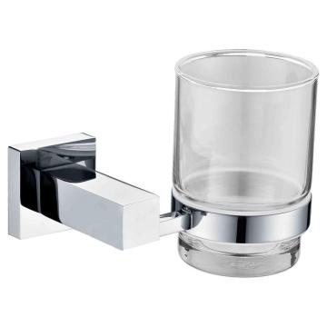 Gamme de style carré pour porte-gobelet en verre de salle de bain