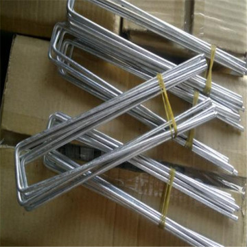 Galvanized Barbed staples U shaped nail
