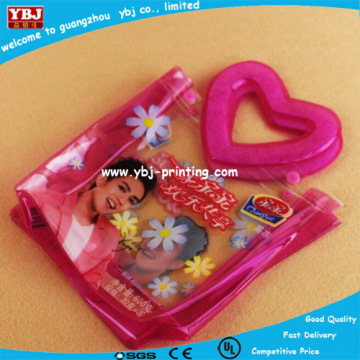 Clear pvc zipper bag