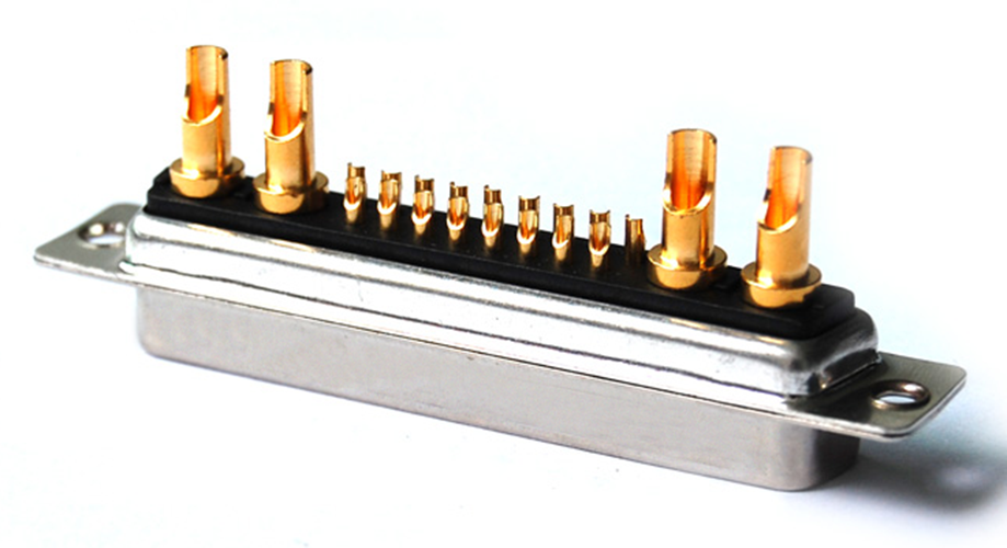 High Power D-SUB 21W4 Vrouwelijke soldeertype connector