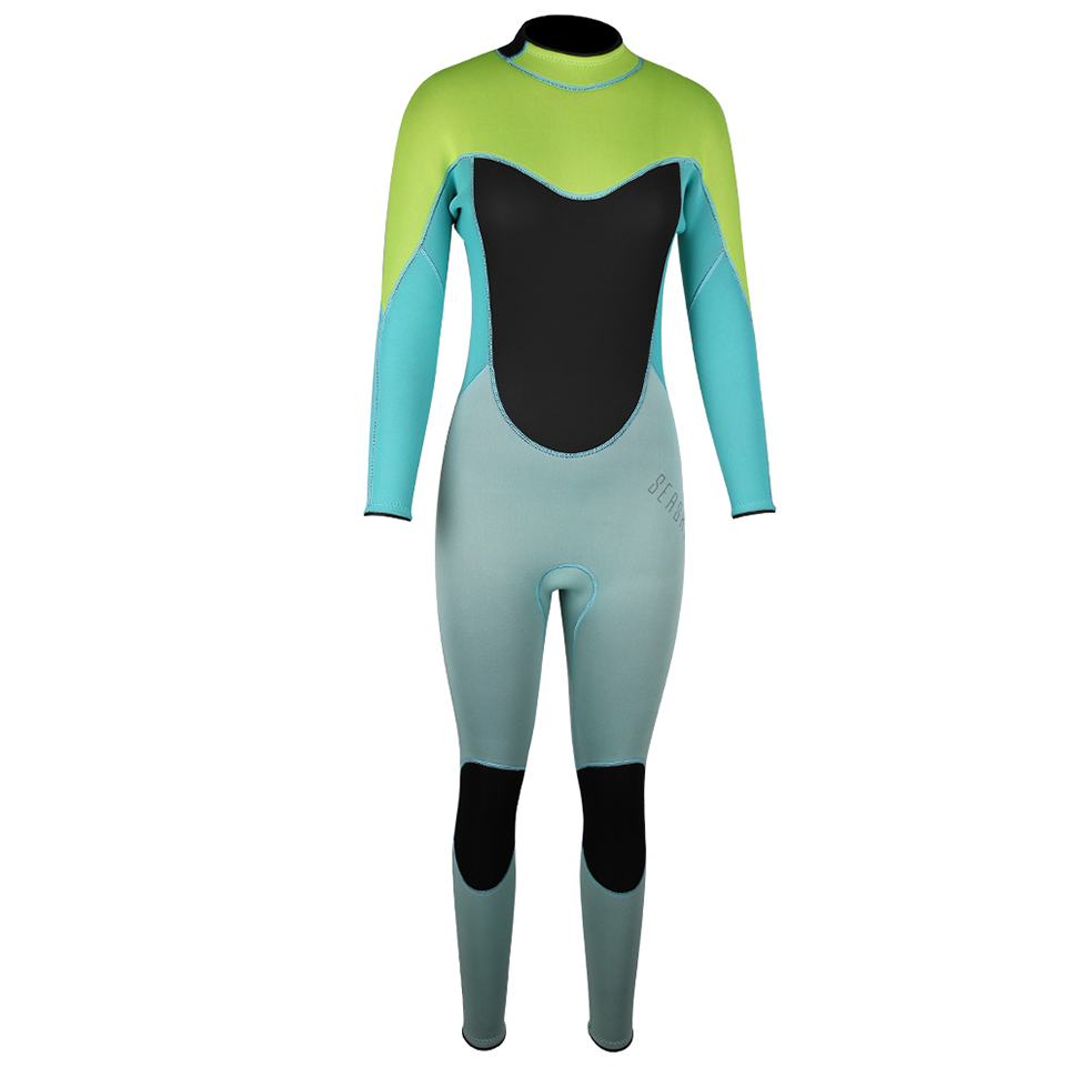 Seaskin neoprene 4 मिमी डाइविंग बैक ज़िप फुल वेट्सूट