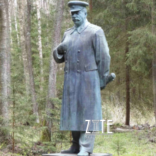 Antique park life size metal craft bronze Joseph Stalin statue sculpture