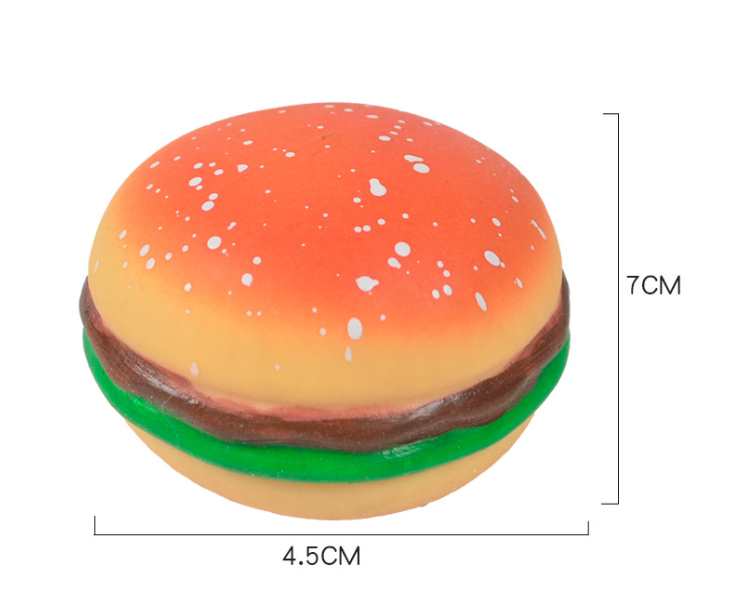 بلاستيك TPR Material Squeeze Toyes Hamburger