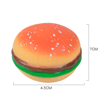 Kunststoff weicher TPR -Material Squeeze Spielzeug Hamburger