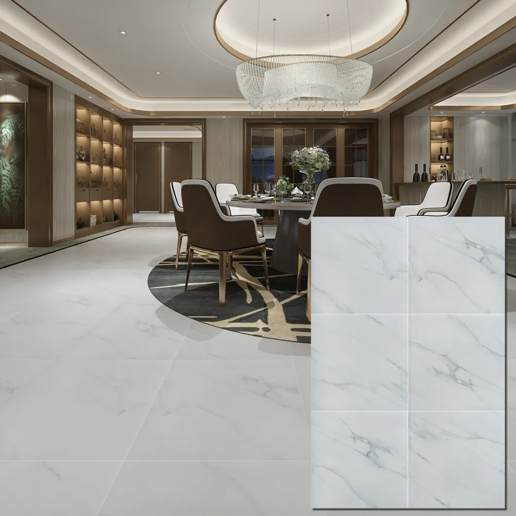 India Mediterranean Dealers Premium Ceramic Bianco Carrara Honed Marble Tile